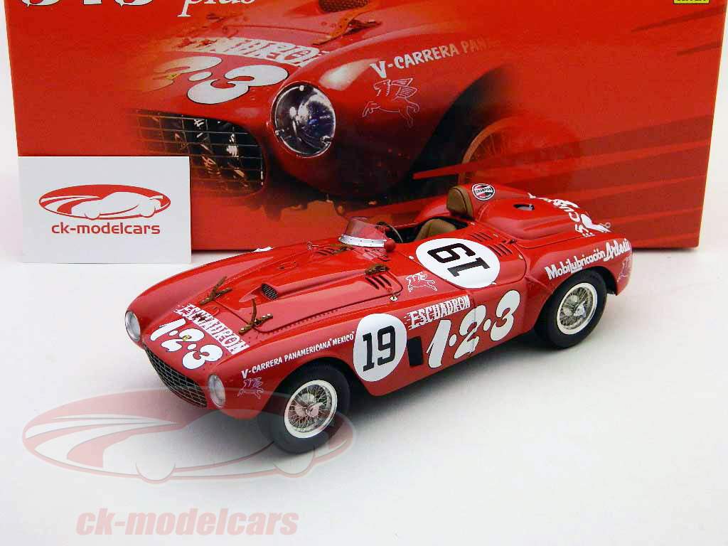 BBR Models 1:18 Ferrari 375 Plus #19 Winner Panamerica 1954 red