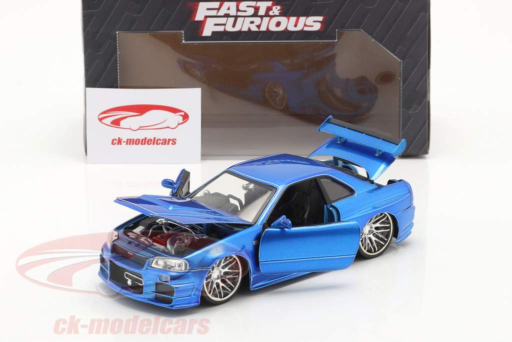 Jadatoys 1:24 Brian´s Nissan Skyline GT-R (R34) Fast と Furious