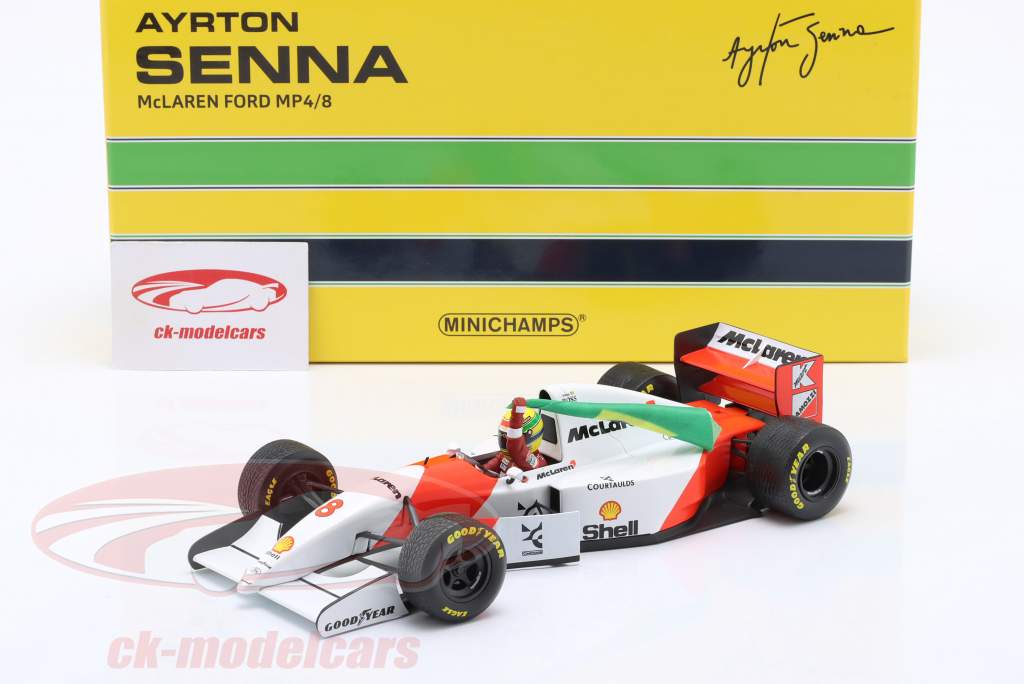 Minichamps 1:18 Ayrton Senna McLaren MP4/8 #8 Winner European GP