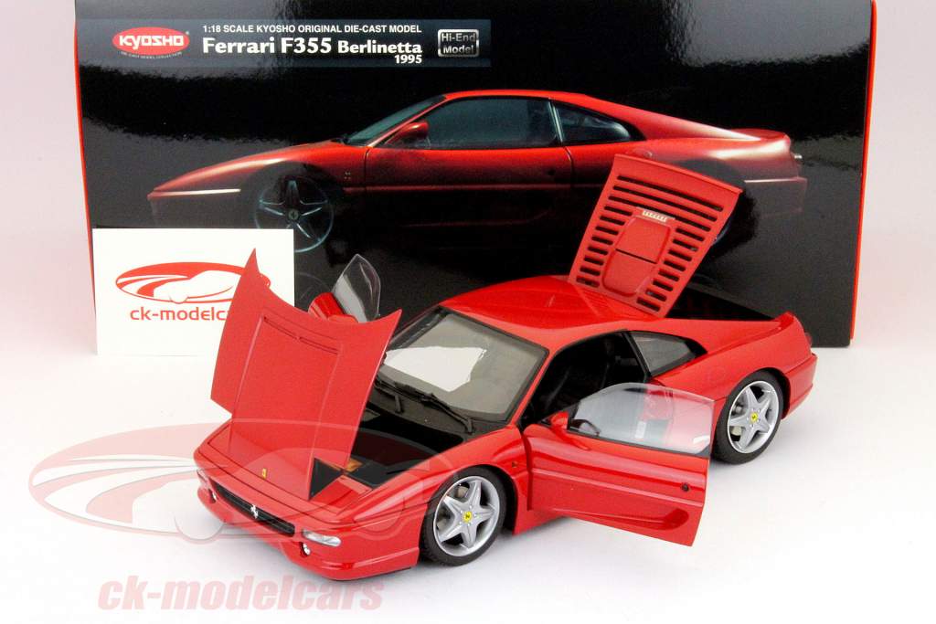 Kyosho 1:18 Ferrari F355 Berlinetta Year 1995 red 08881RBK model