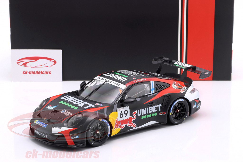 Ixo 1:18 Porsche 911 GT3 Cup #69 勝者 Zolder Porsche Carrera Cup