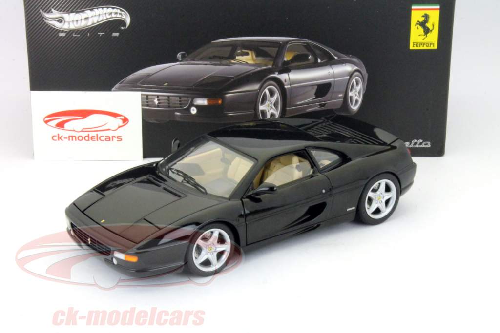 HotWheels 1:18 Ferrari F355 Berlinetta black Elite X5478 model car