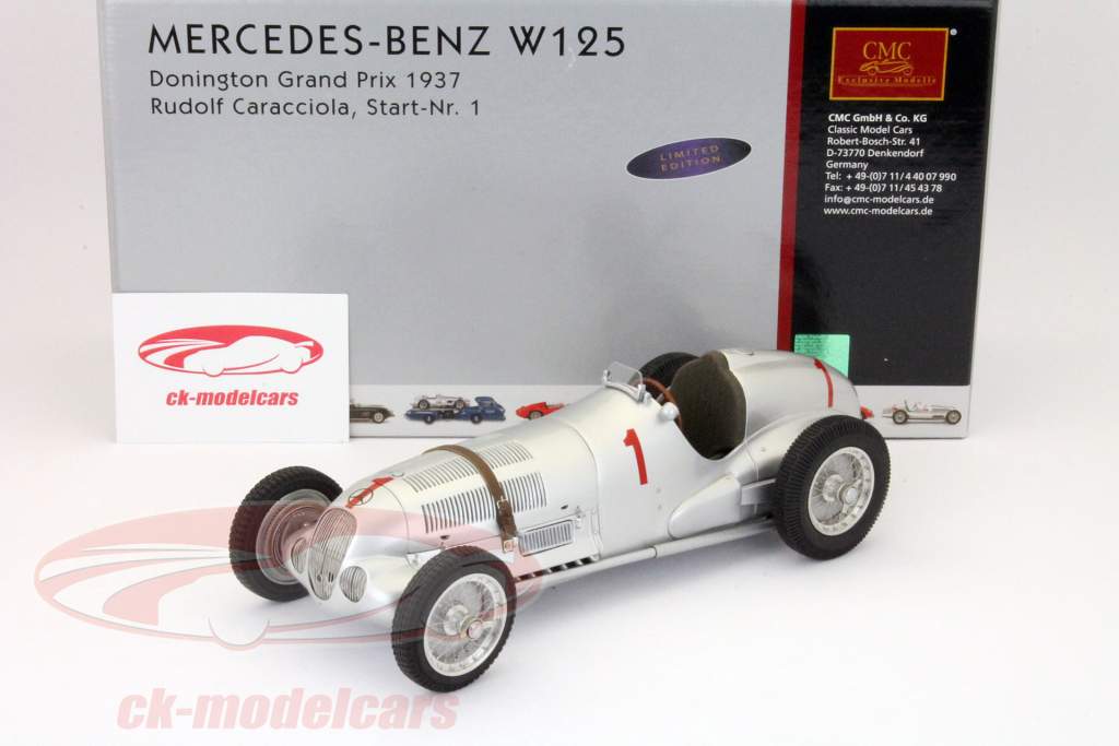 CMC 1:18 Mercedes-Benz W125 #1 Donington Grand Prix 1937 Rudolf