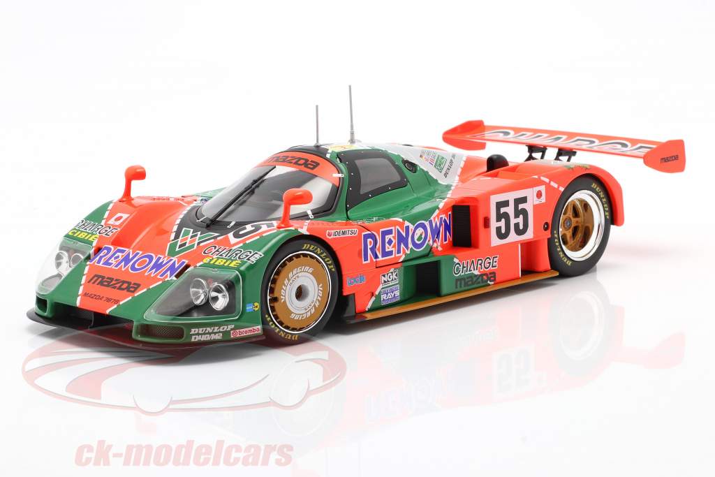 Mazda 787B, the winner of Le Mans 1991, now in 1:18