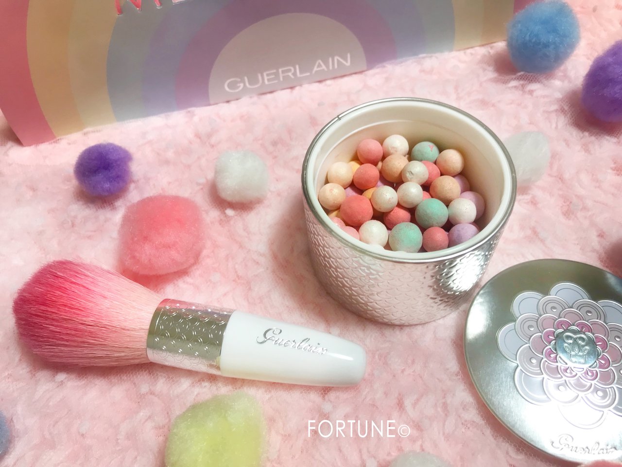 ゲランメテオリットビーユ02フェイスパウダーとブラシ ゲラン GUERLAIN