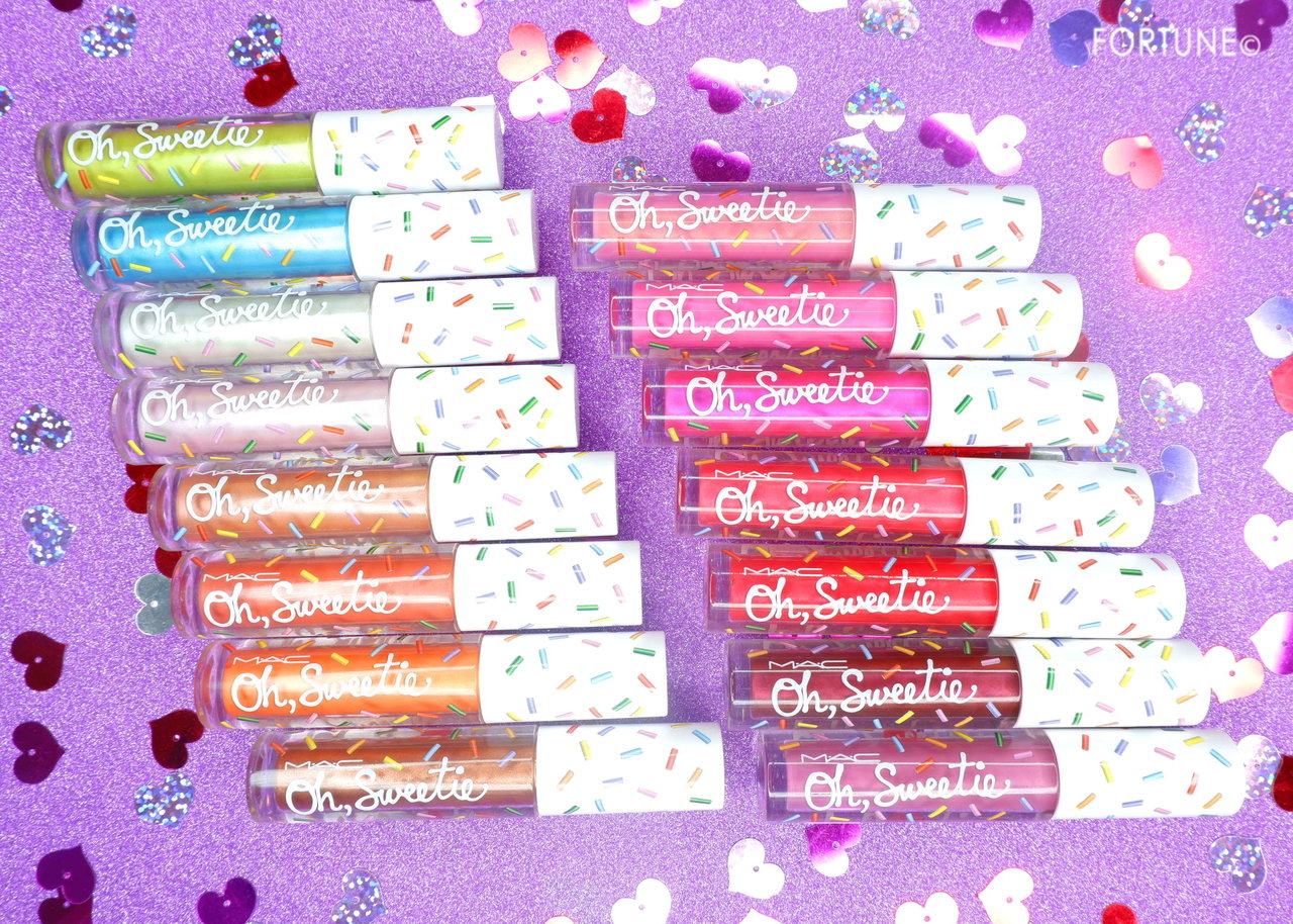 M·A·Cリップガラス新作「オー，スウィーティー リップカラー」全色
