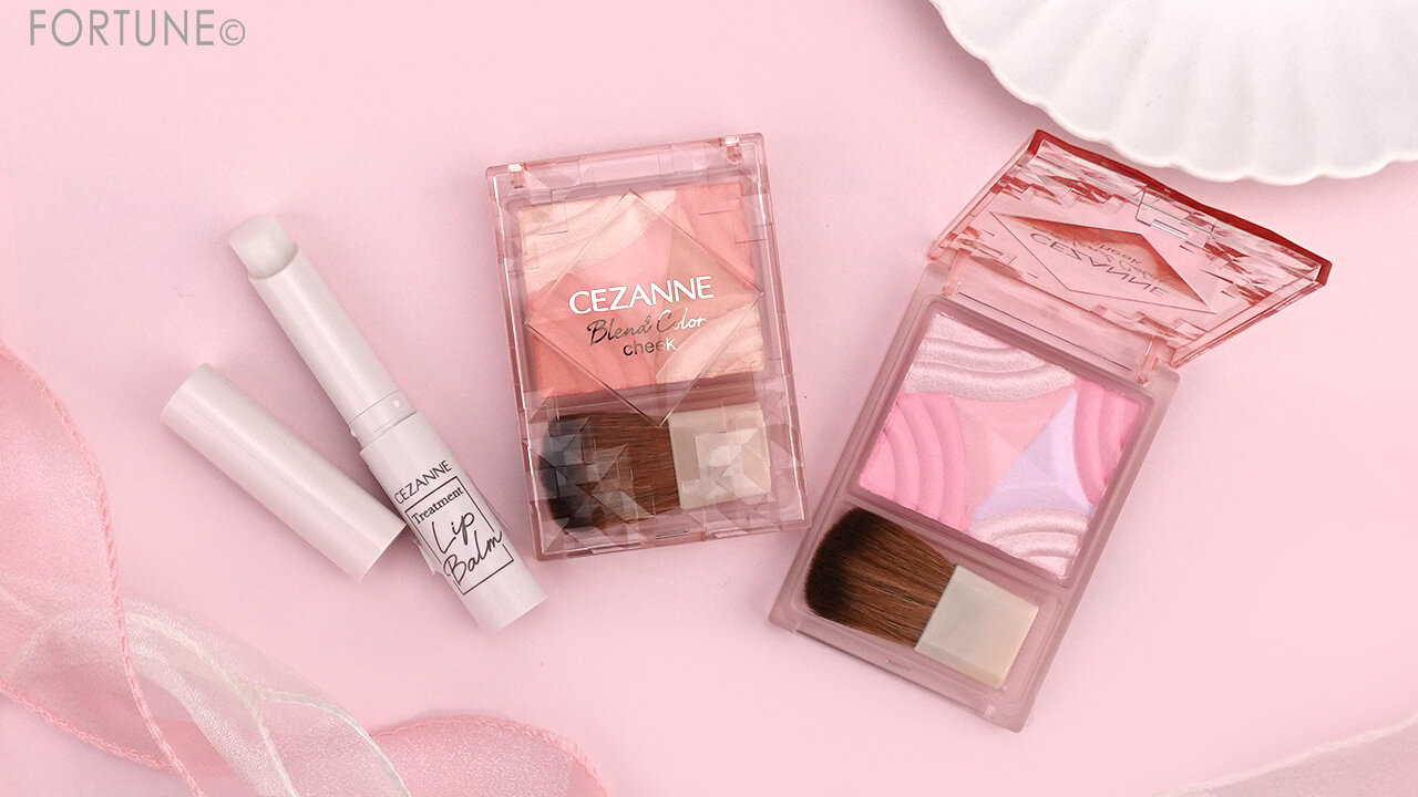 セザンヌ25年春新作コスメ｜艶にもマットにもなる4色グラデチーク