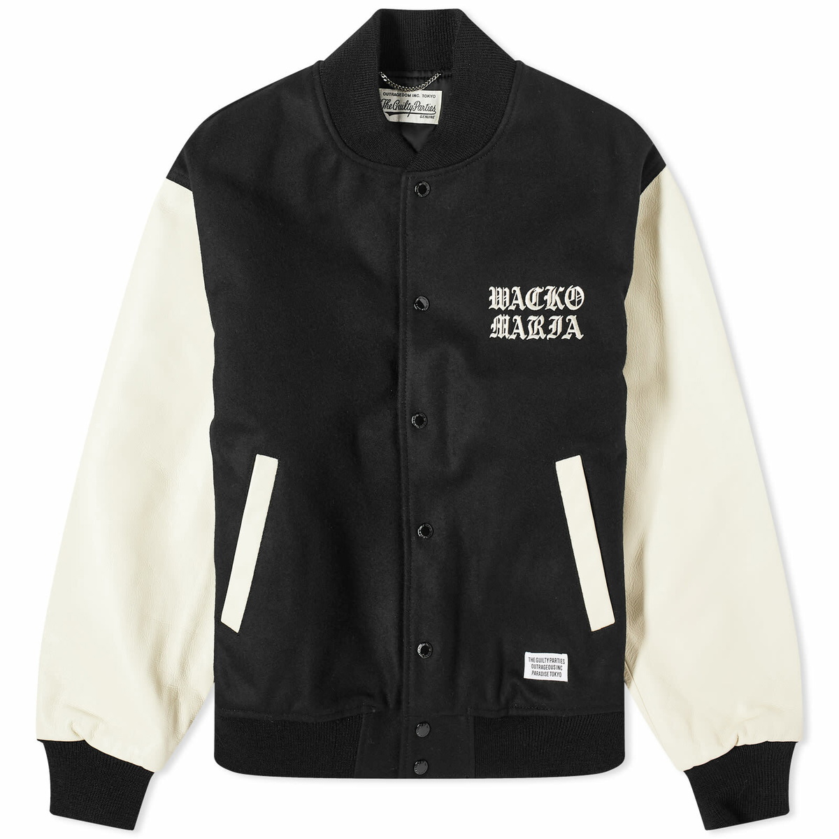 断捨離整理 WACKO Leather Varsity Jacket Wacko Maria Leather