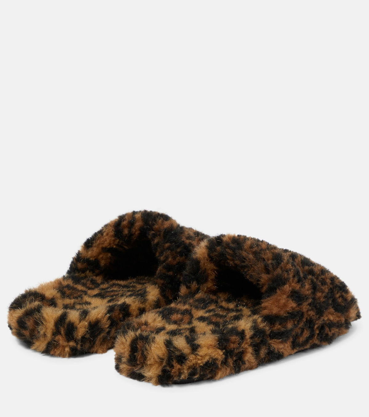 Balenciaga - Furry faux fur slides Balenciaga