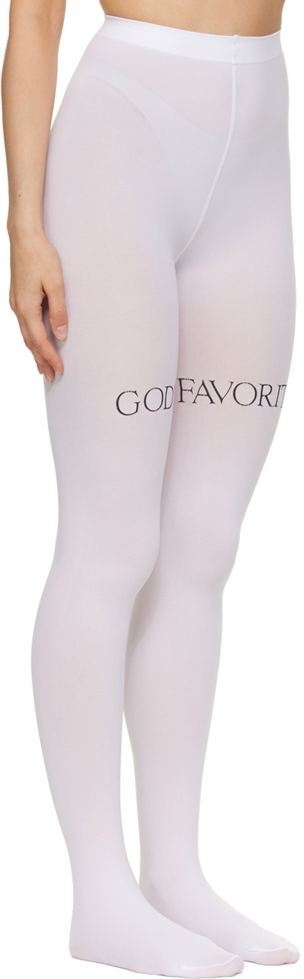Praying SSENSE Exclusive White 'God's Favorite' Tights Praying