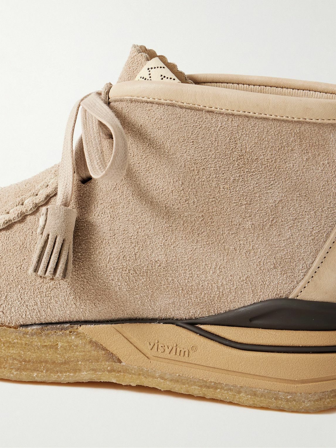 Visvim - Beuys Leather-Trimmed Suede Desert Boots - Neutrals Visvim