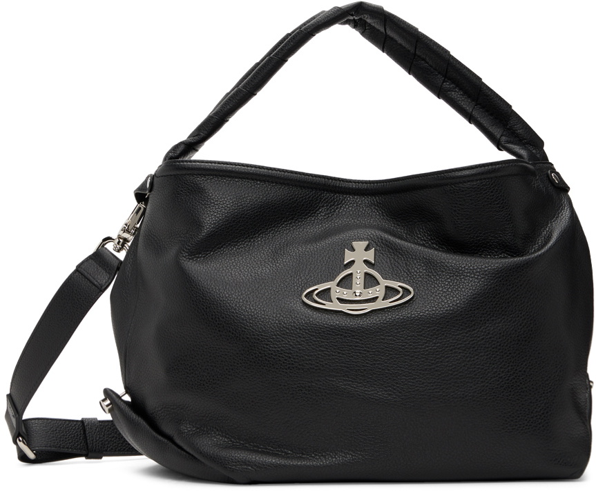 Vivienne Westwood Black Leather Messenger Bag Vivienne Westwood