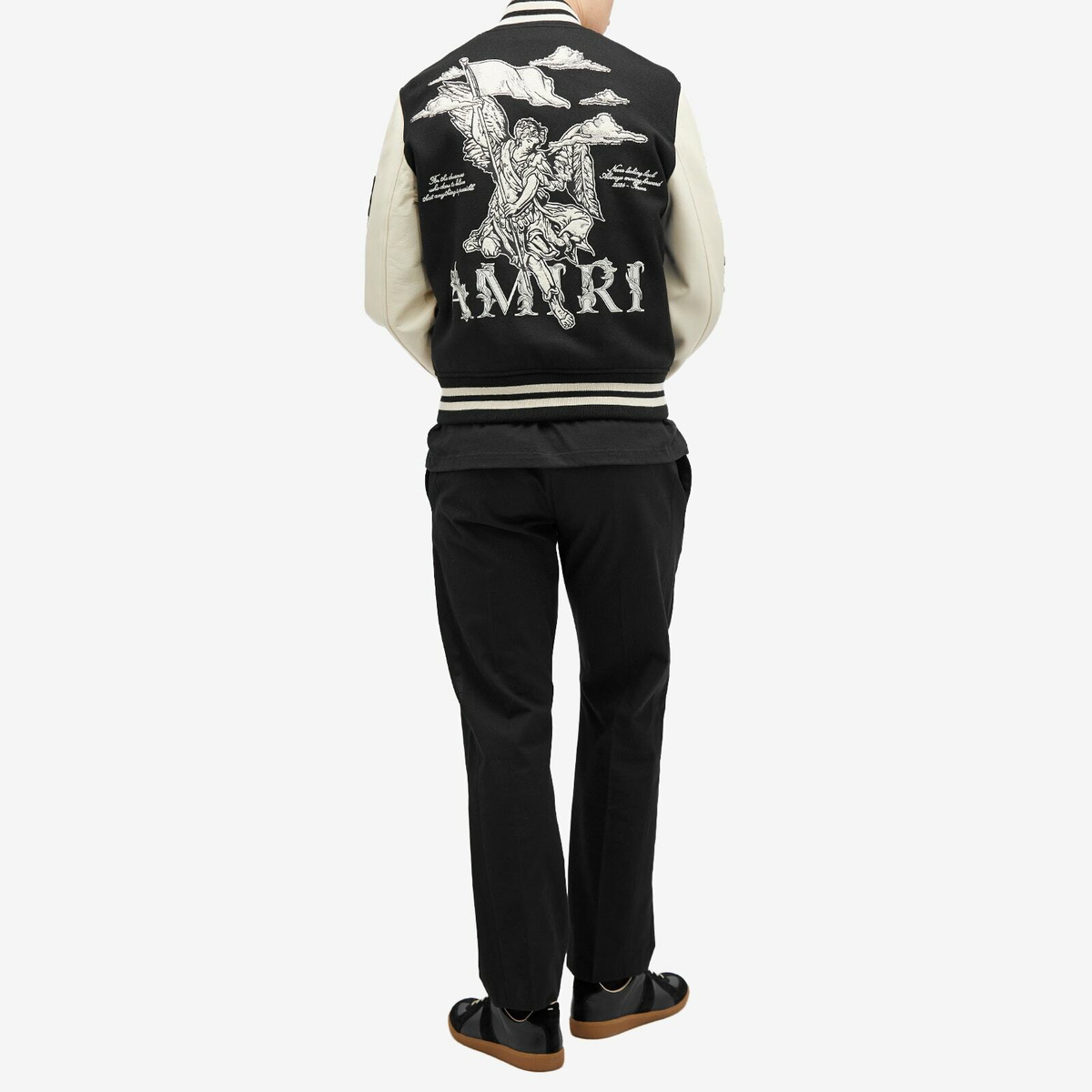 AMIRI Men's MA Angel Varsity Jacket in Black Amiri