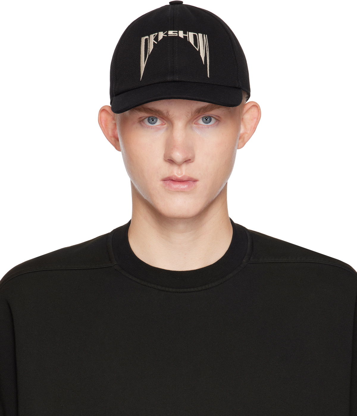 Rick Owens DRKSHDW Black Porterville Baseball Cap Rick Owens Drkshdw