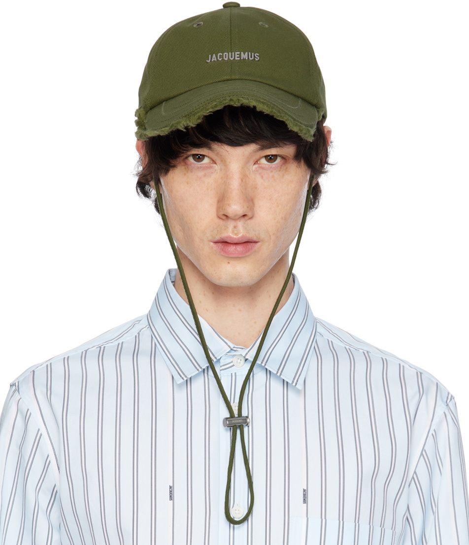 Jacquemus Khaki Le Raphia 'La casquette Artichaut' Cap Jacquemus