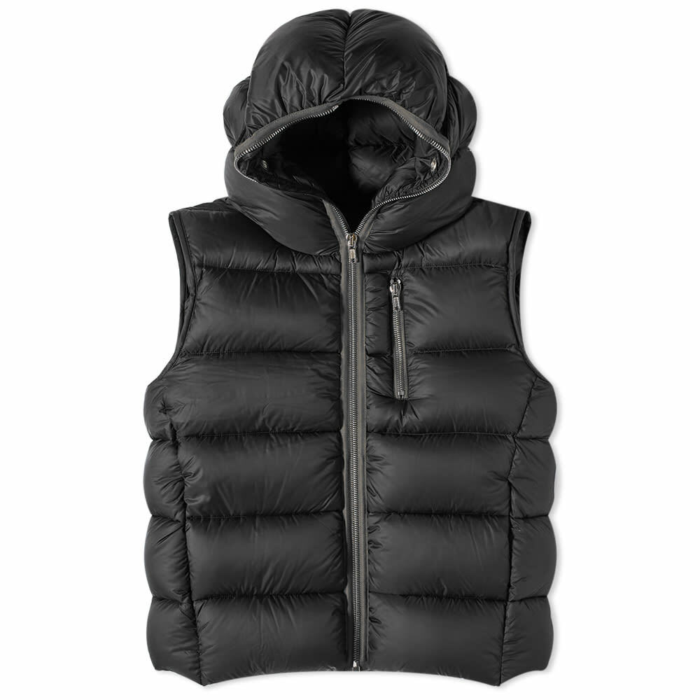 Rick Owens Men's Gimp Down Gilet in Black Rick Owens