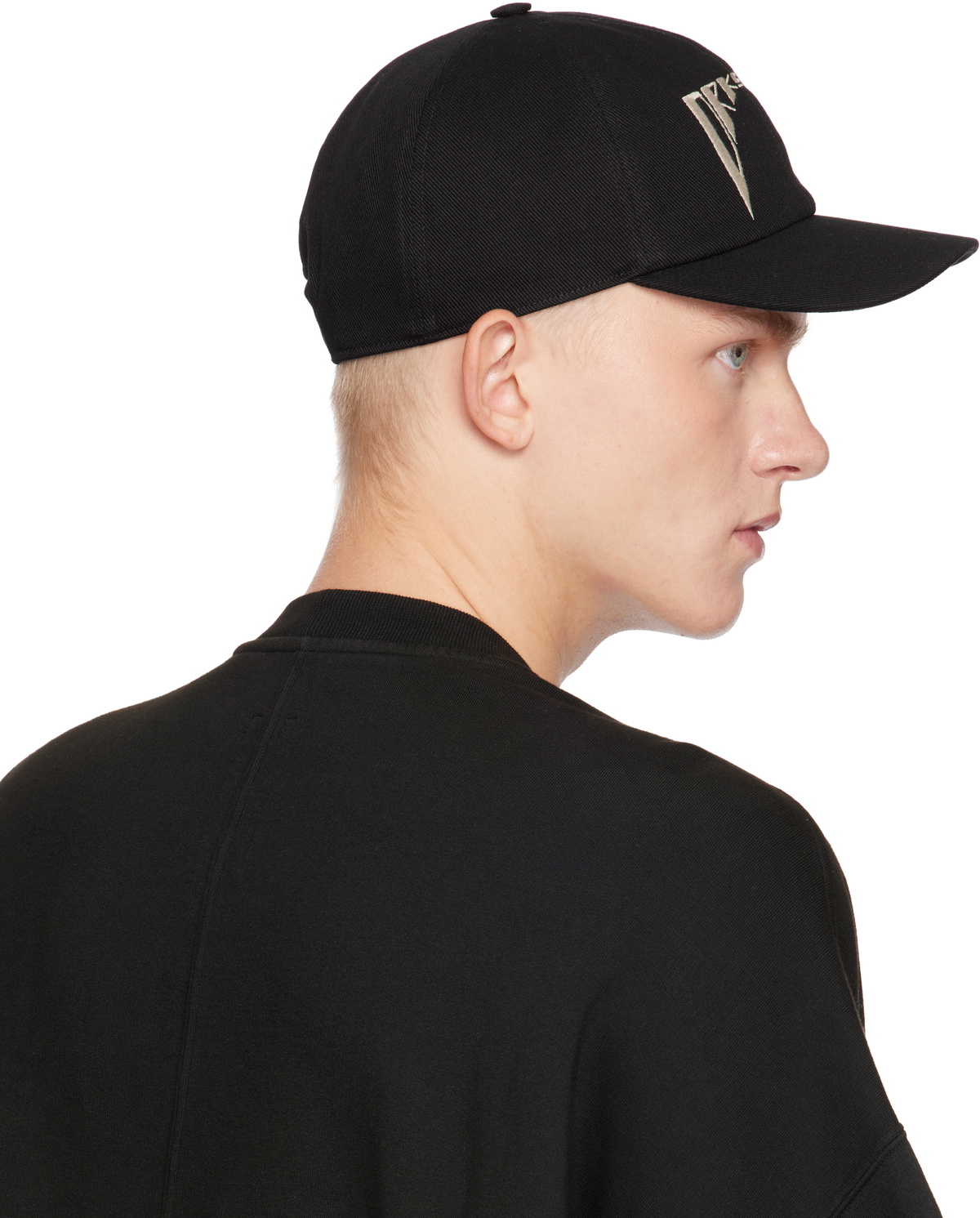 Rick Owens DRKSHDW Black Porterville Baseball Cap Rick Owens Drkshdw