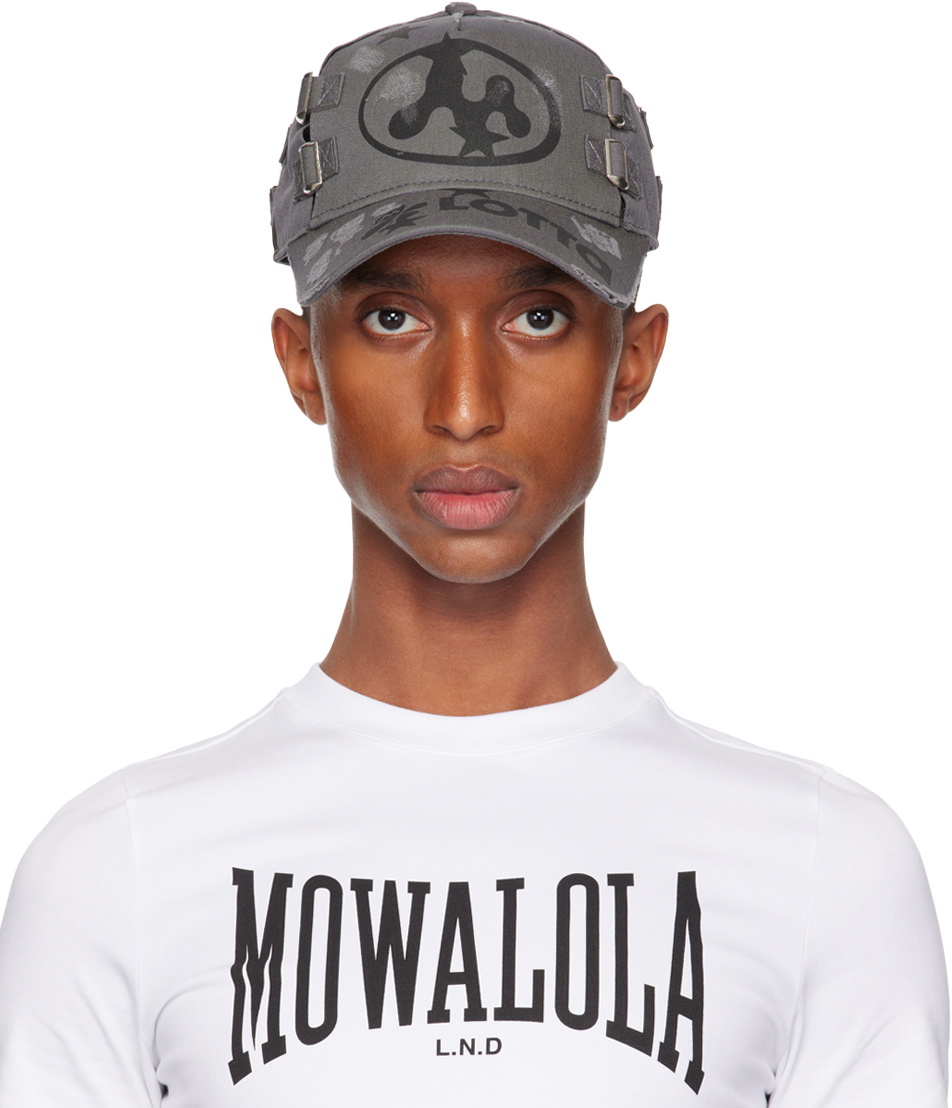 Mowalola Gray 'Lotta' Cap Mowalola