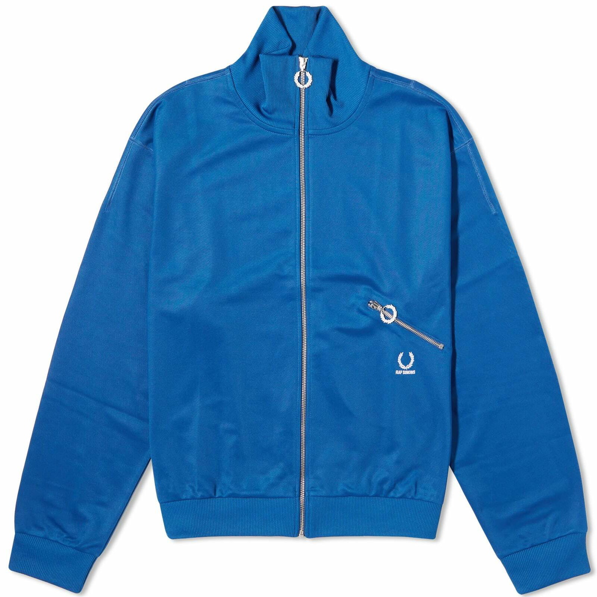 Fred Perry Men's x Raf Simons Printed Track Jacket in Royal Fred Perry