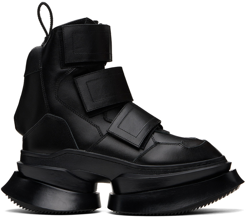 Julius Black Double-Sole Combat Boots Julius