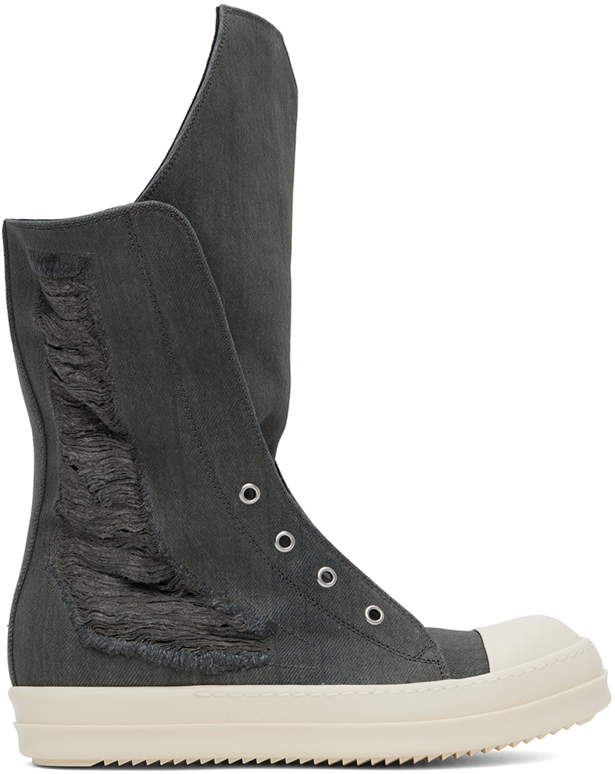Rick Owens DRKSHDW Black Army Abstract Boots Rick Owens Drkshdw