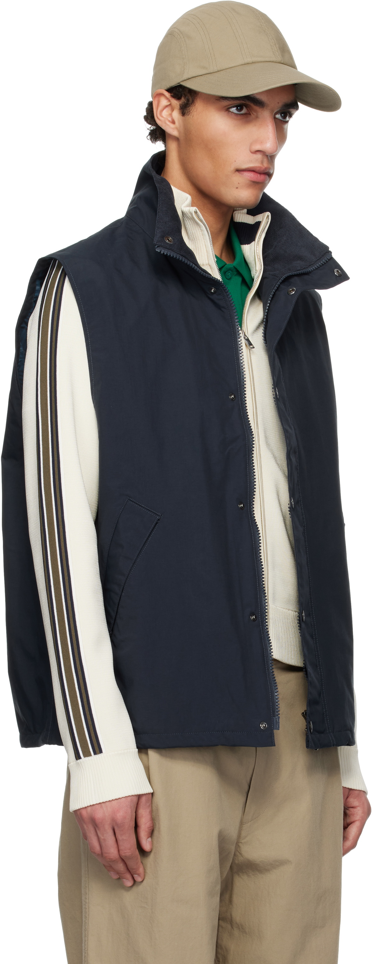 nanamica Navy 2L PERTEX UNLIMITED Field Vest Nanamica