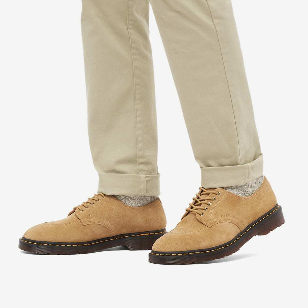 Dr. Martens Men's 2046 5-Eye Shoe in Sand Repello Calf Suede Dr