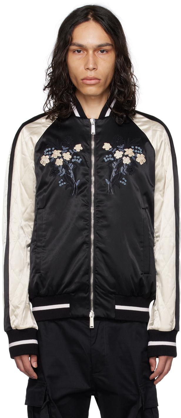 Dsquared2 Black Classic Bomber Jacket Dsquared2