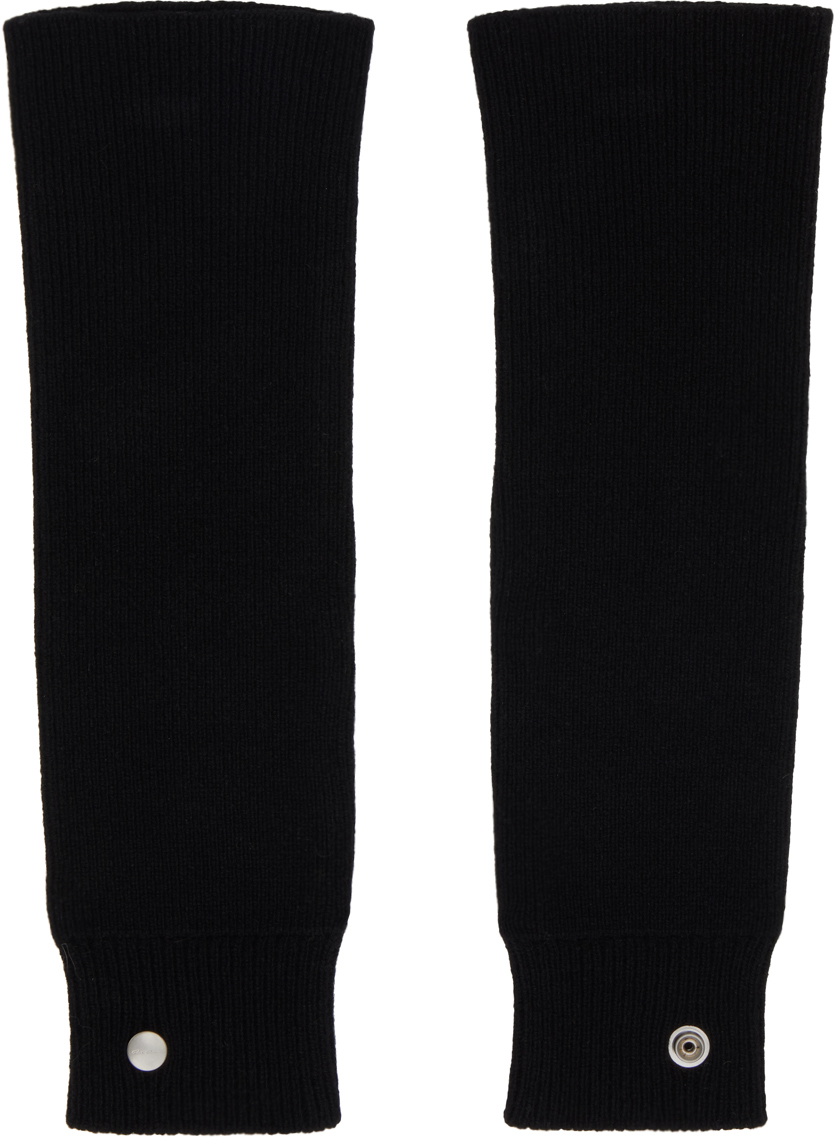 Rick Owens Black Gauntlet Arm Warmers Rick Owens