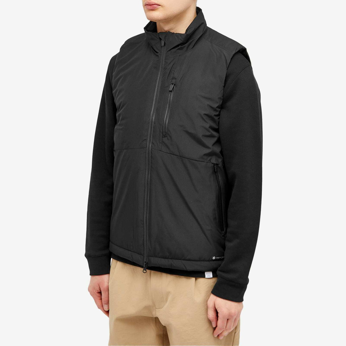 Snow Peak Men's Gore-Tex Windstopper Warm Vest in Black Snow Peak