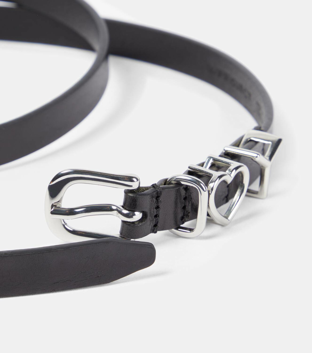 Y/Project Y Heart 15mm leather belt Y/Project