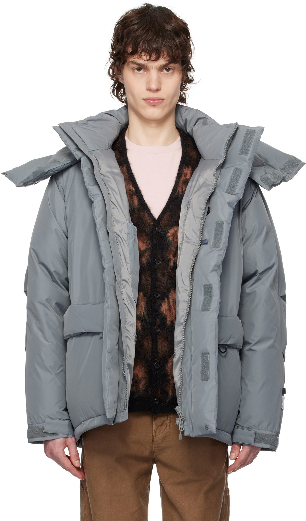 DAIWA PIER39 Gray GORE-TEX WINDSTOPPER Expedition Down Jacket