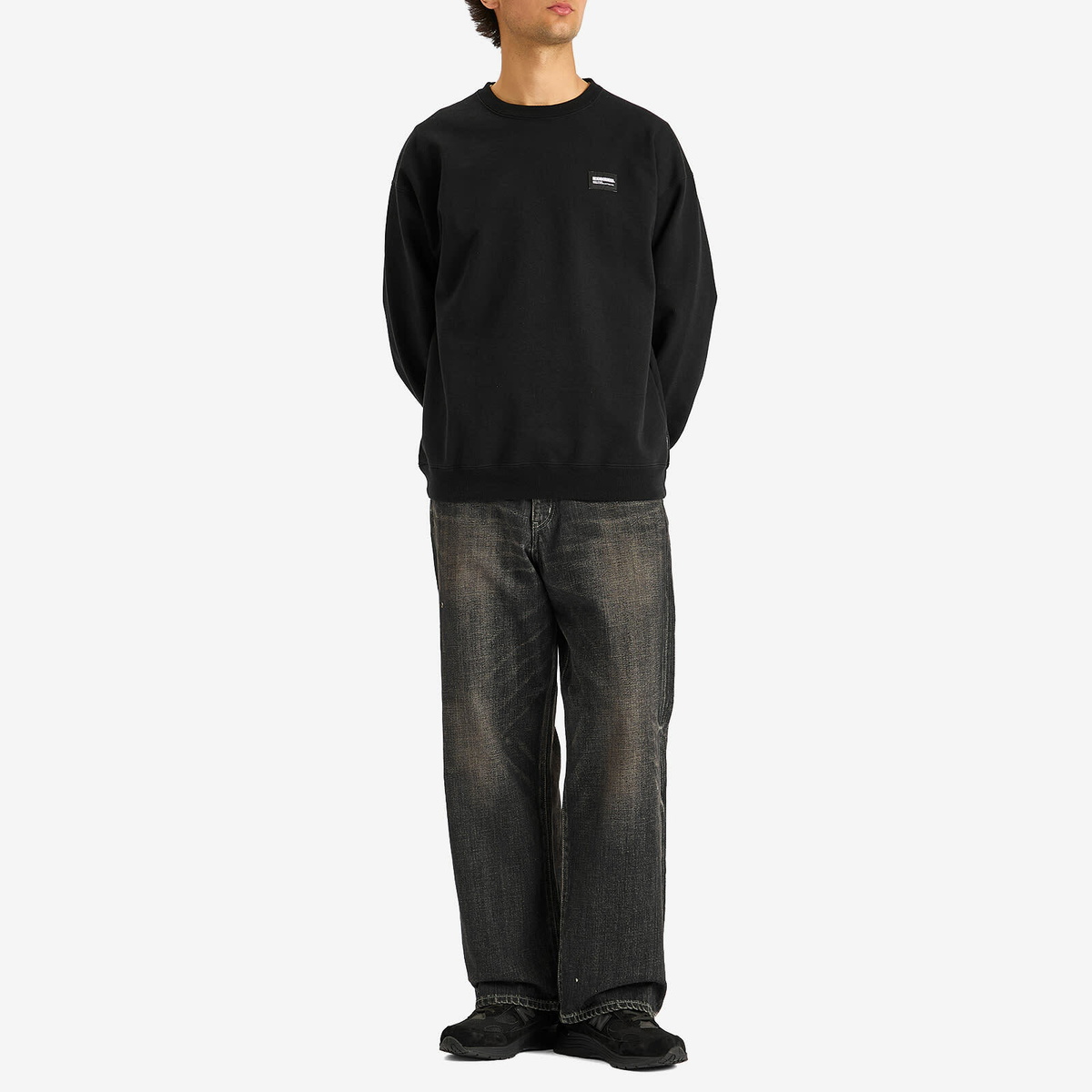 Neighborhood Men's Plain Sweatshirt in Black Neighborhood