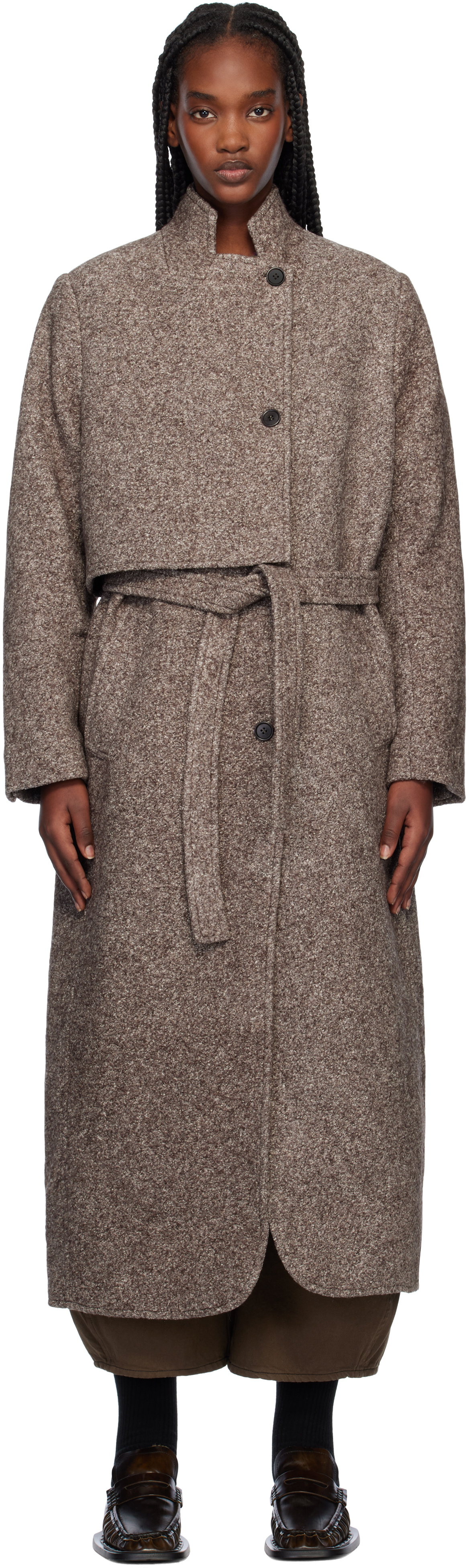 Henrik Vibskov Taupe Evening Coat Henrik Vibskov