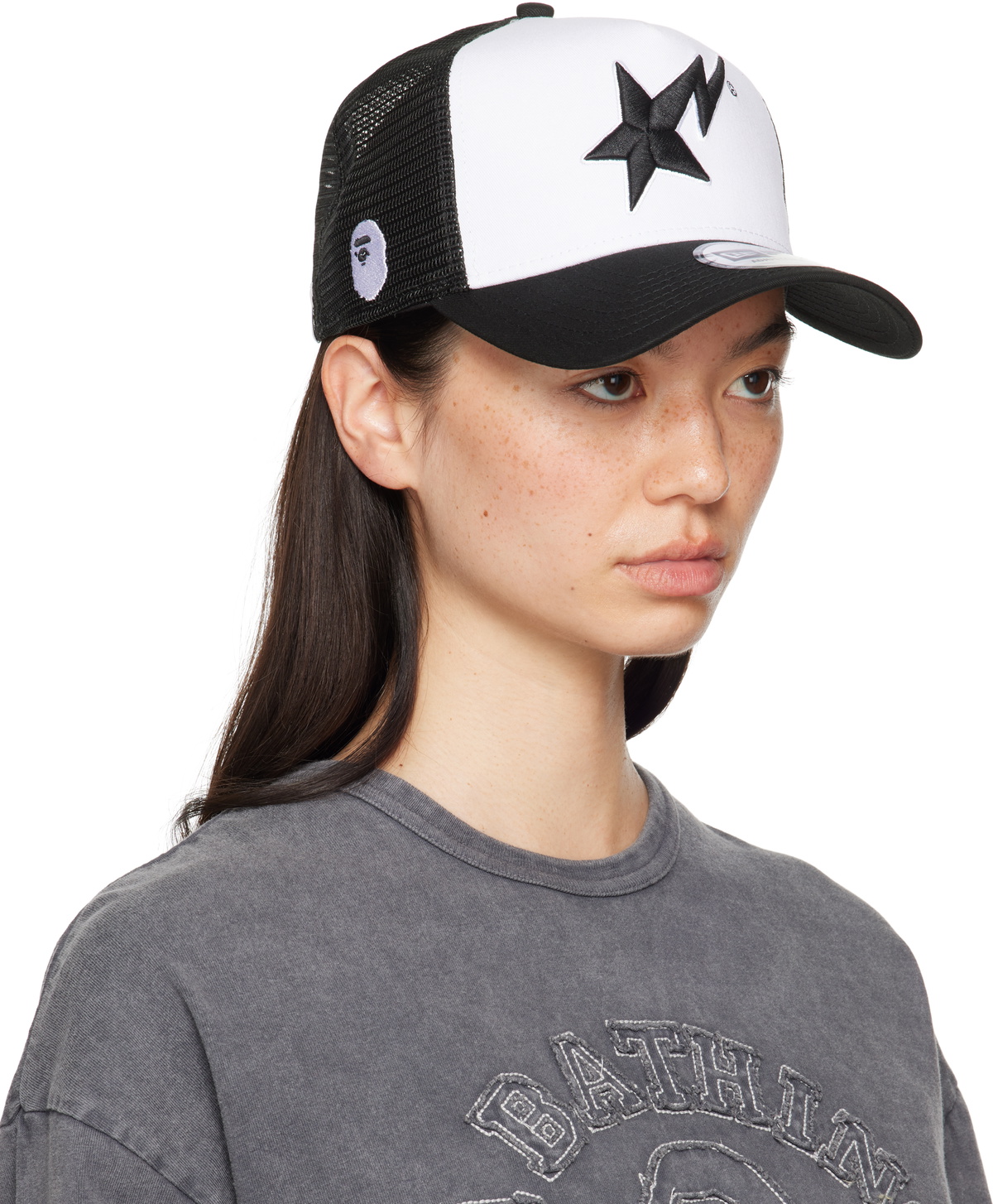 BAPE White & Black New Era Edition 9Forty STA Cap A Bathing Ape