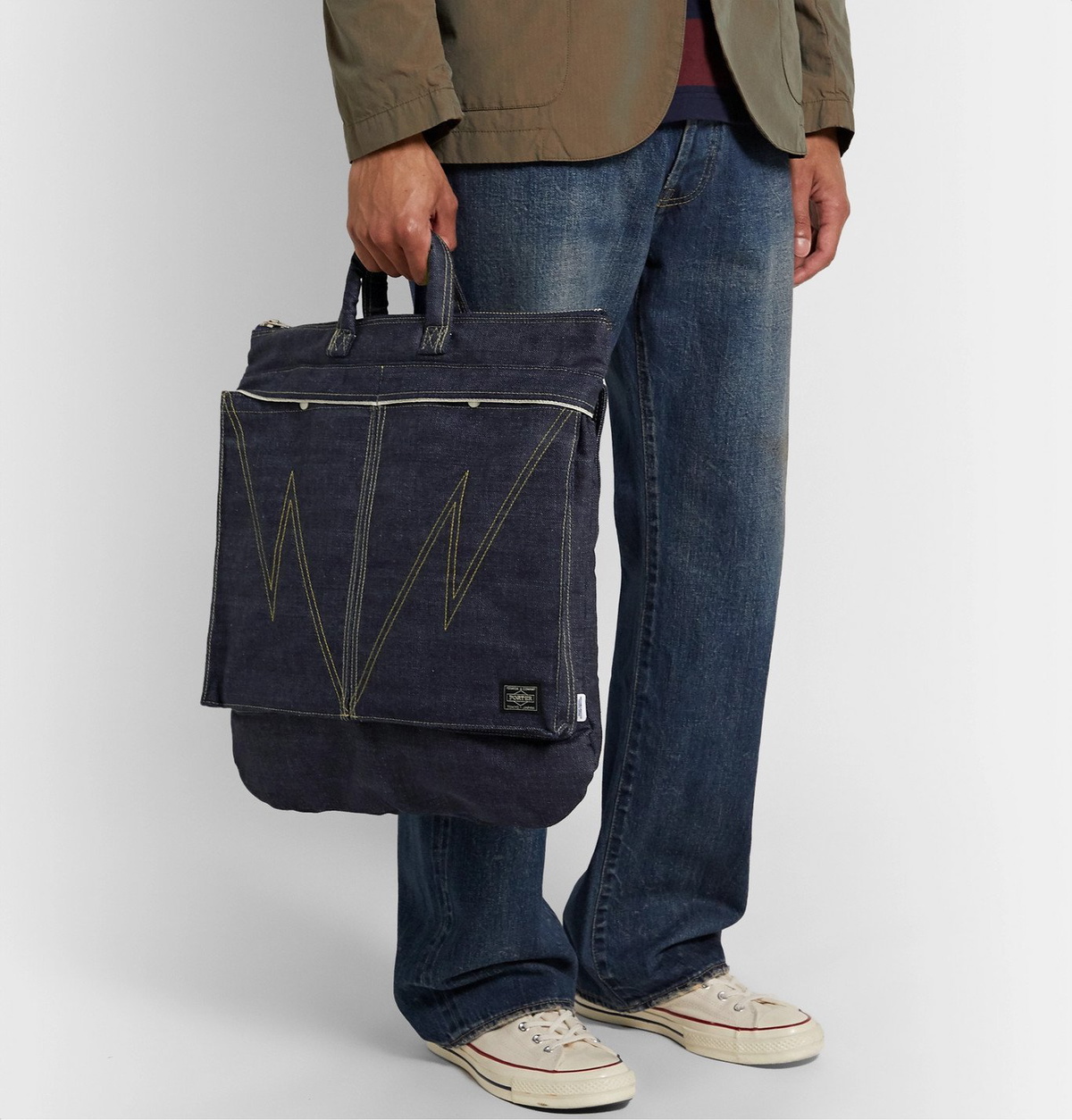 Neighborhood - Porter-Yoshida & Co Denim Tote Bag - Blue Neighborhood