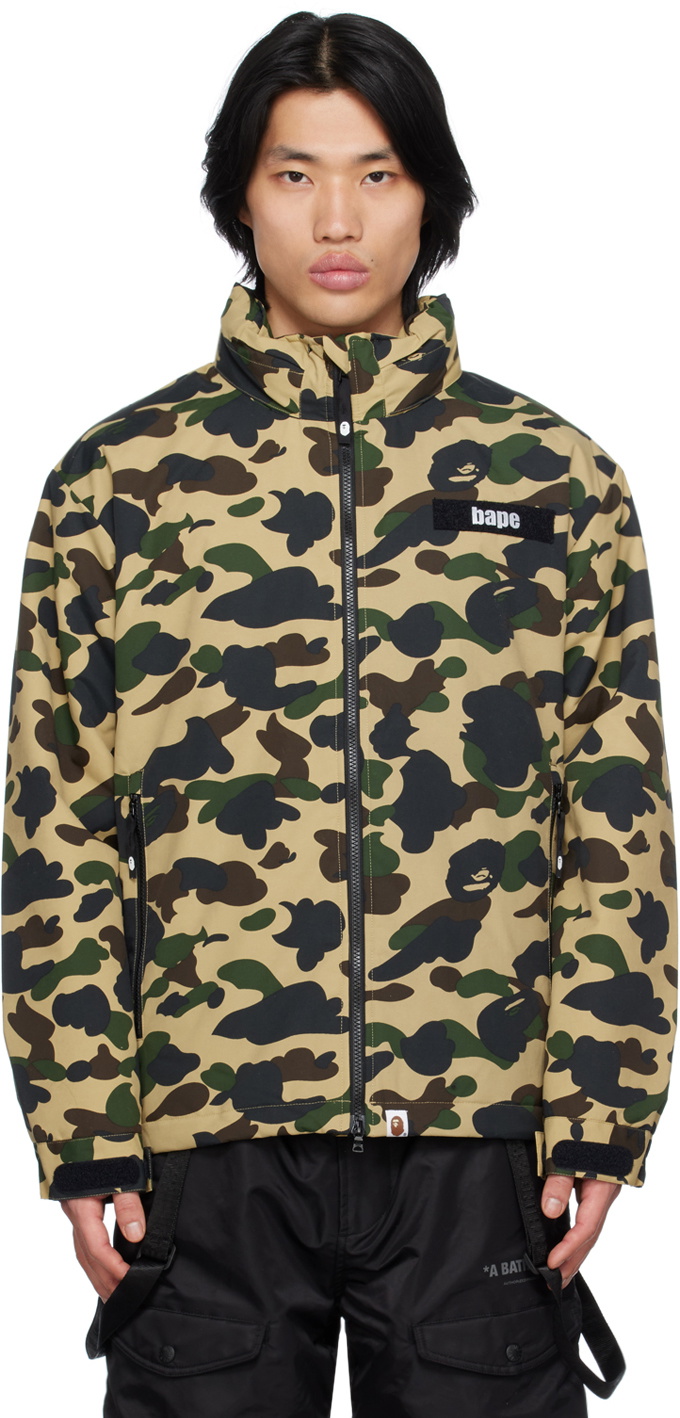 BAPE Yellow 1st Camo Military Jacket A Bathing Ape