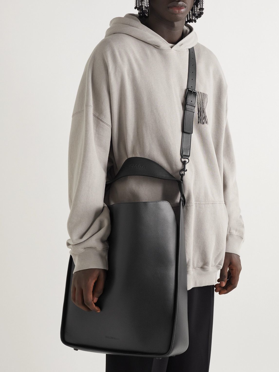 Balenciaga - Tool 2.0 XL North-South Logo-Debossed Full-Grain