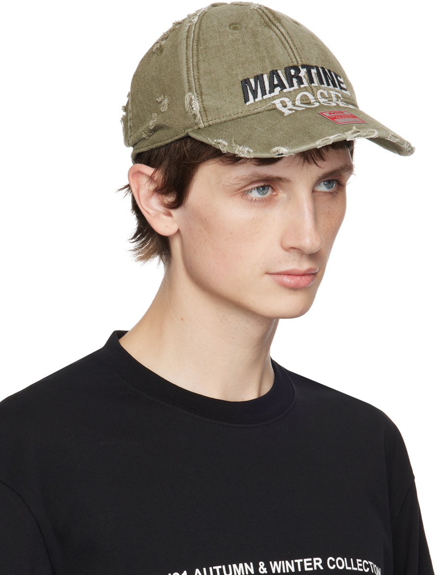 Martine Rose Green Rolled Cap Martine Rose