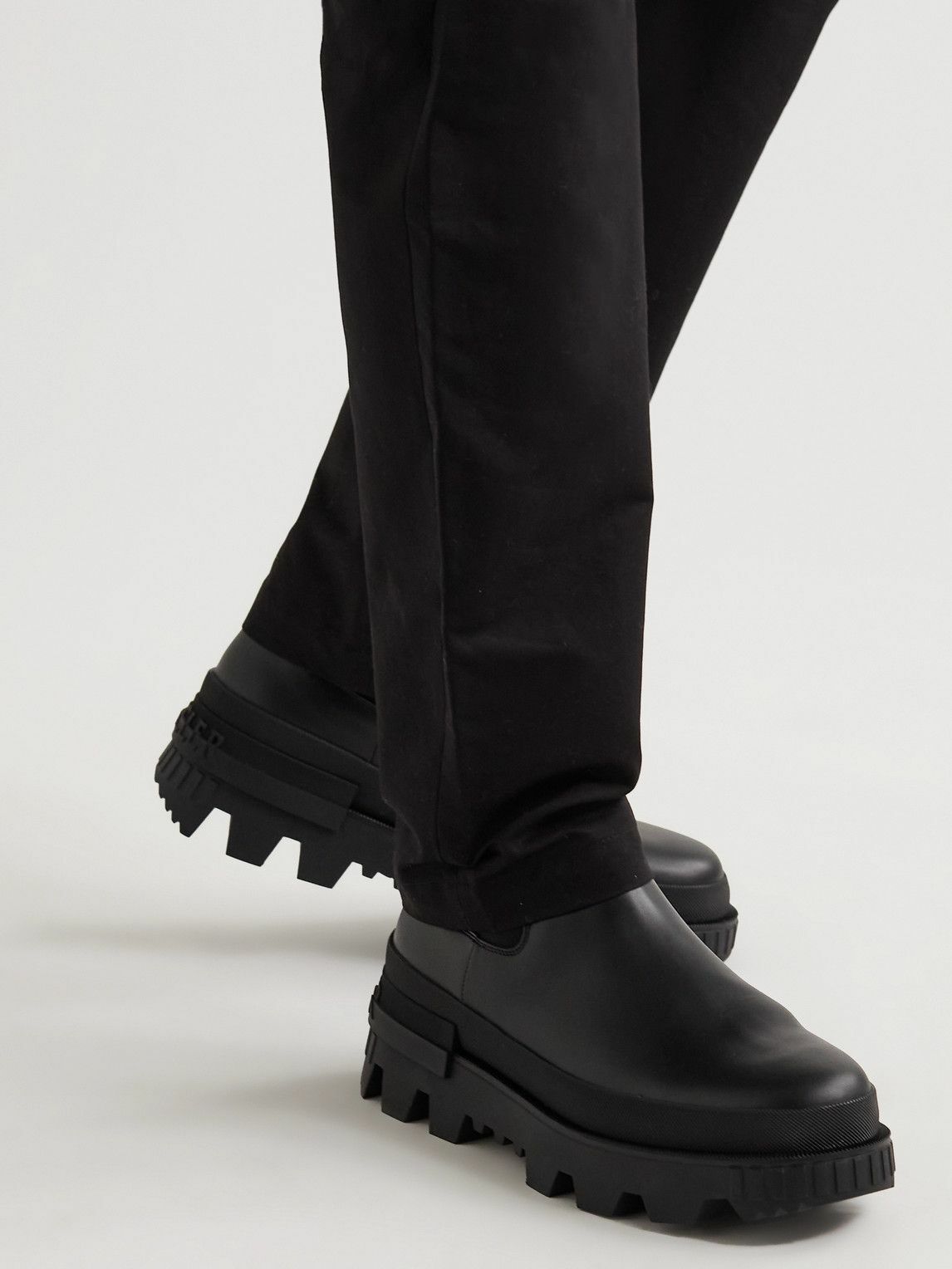 Moncler - Neue Leather Chelsea Boots - Black Moncler