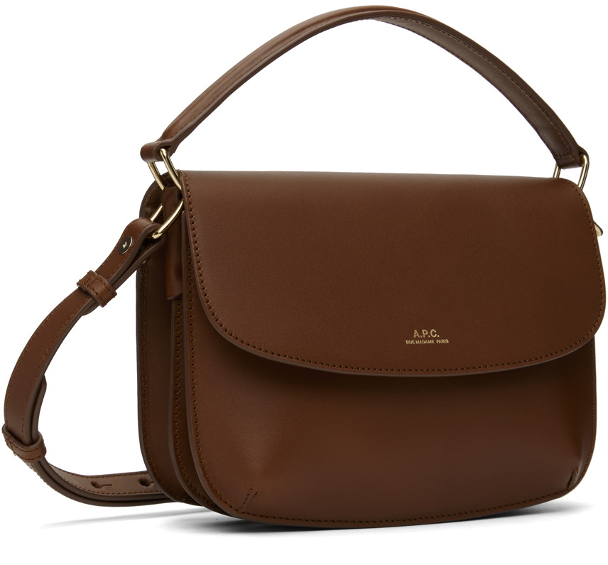 A.P.C. Brown Mini Sarah Shoulder Bag A.P.C.