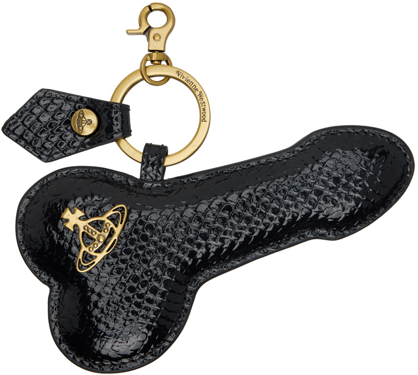 Vivienne Westwood Black & Gold Penis Keychain Vivienne Westwood