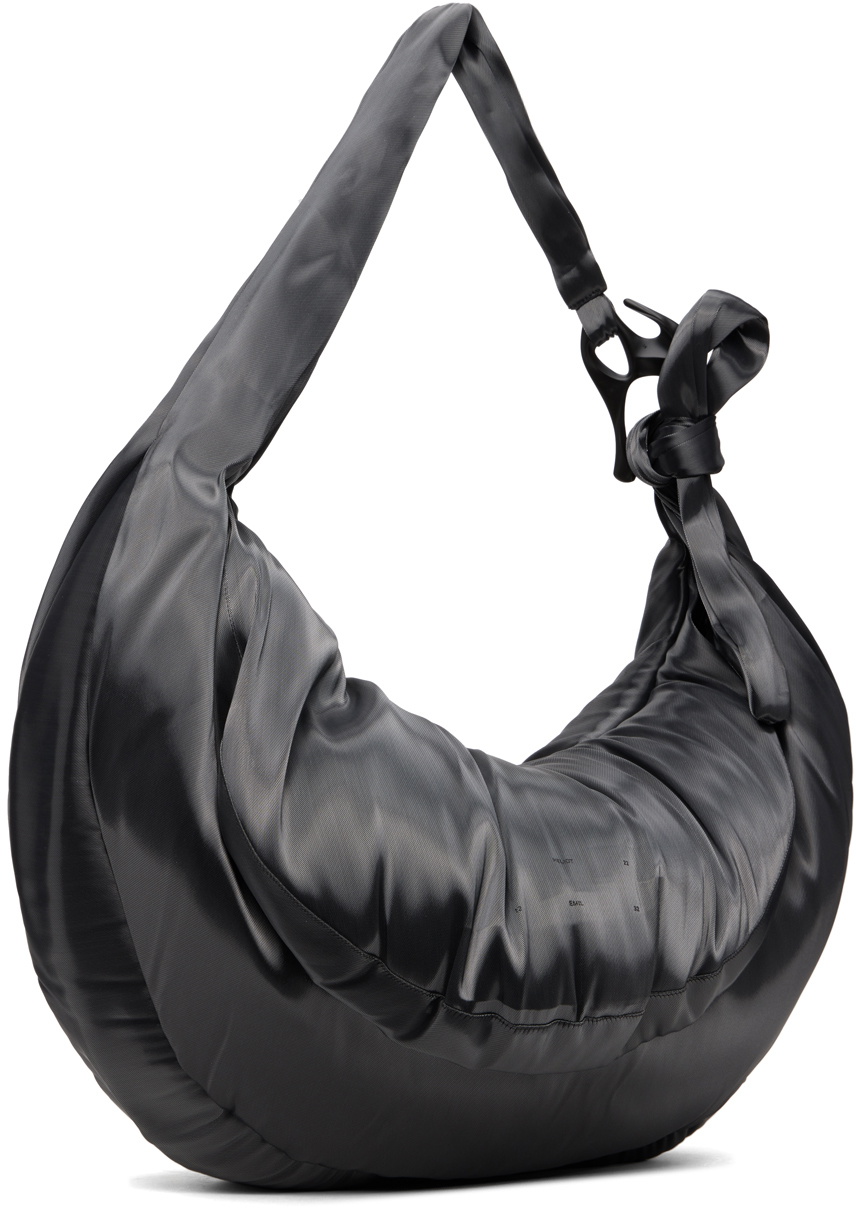 HELIOT EMIL Silver Liquid Metal Maxi Crossbody Bag Heliot Emil