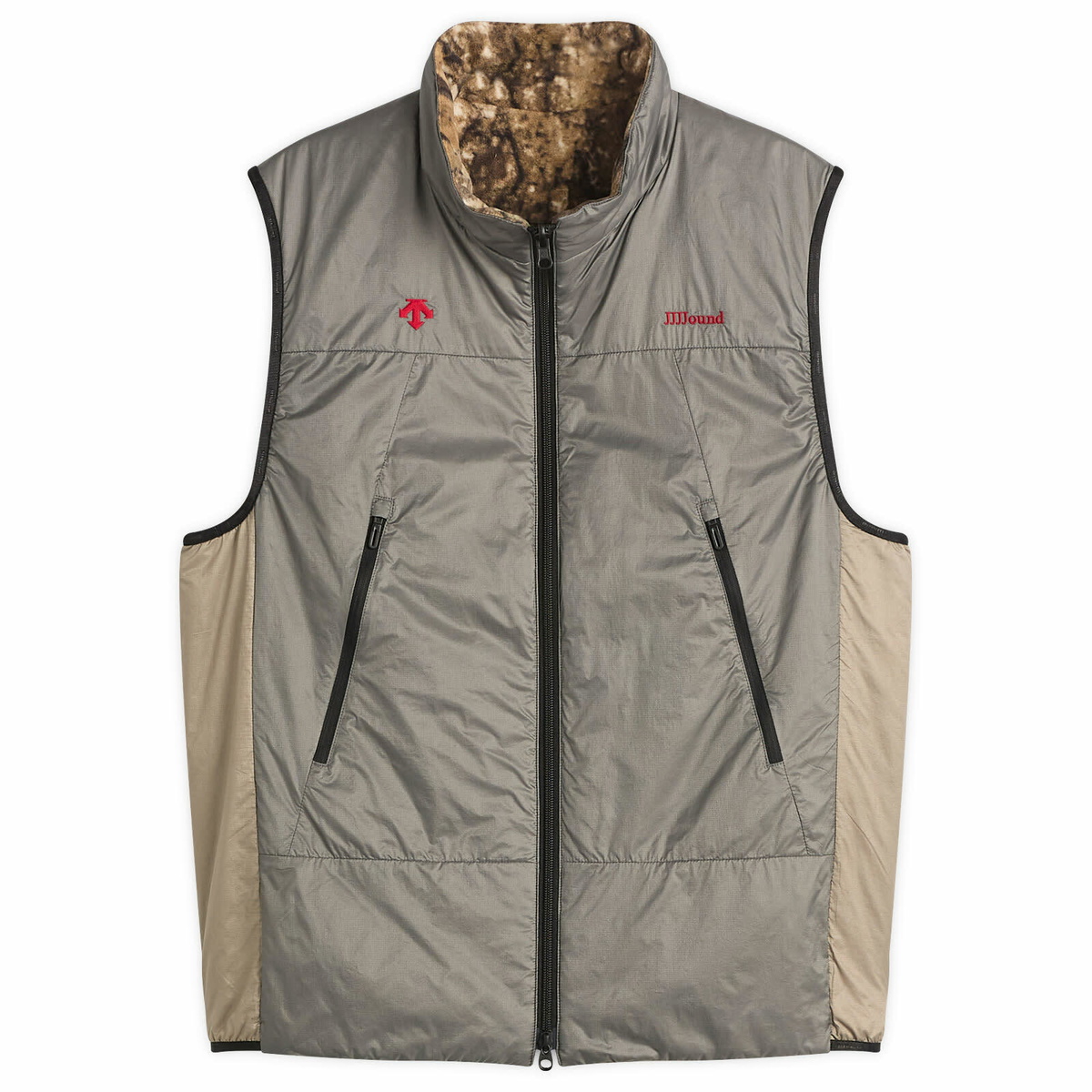 Descente Men's Allterrain x JJJJound Reversible Vest in Charcoal