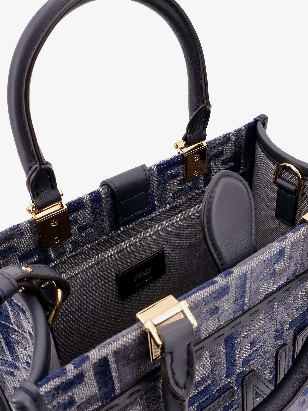 Fendi Sunshine Small Blue Womens Handbag Fendi