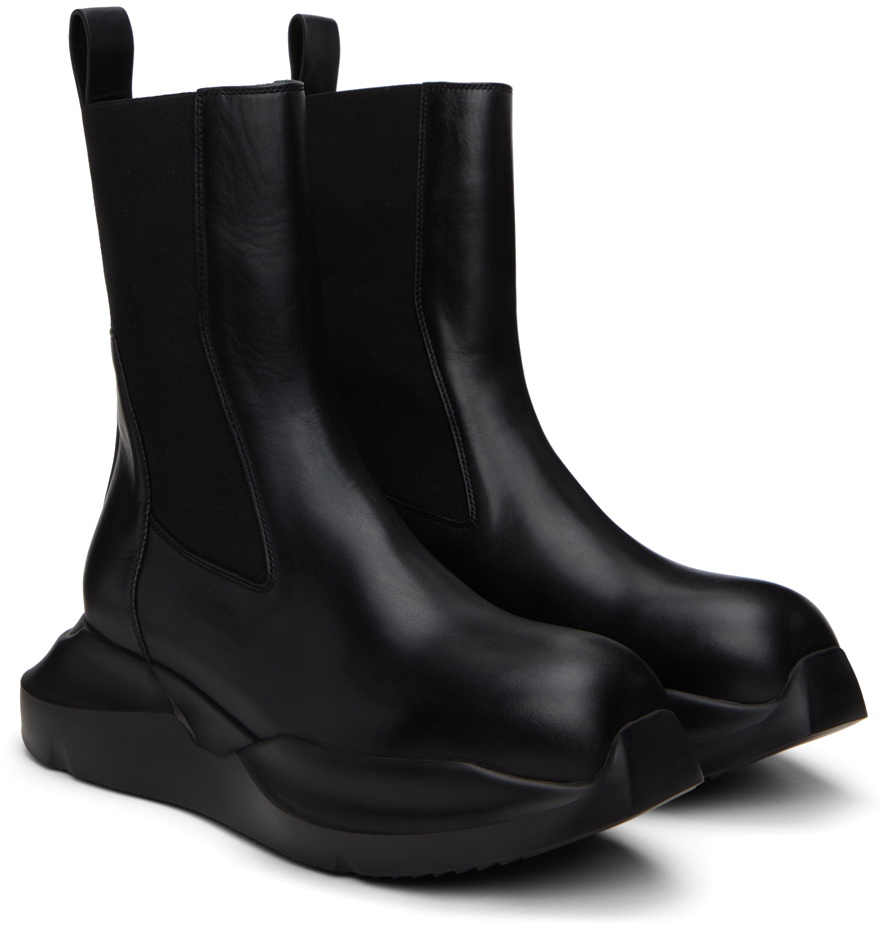 Rick Owens Black Geth Beatle Chelsea Boots Rick Owens