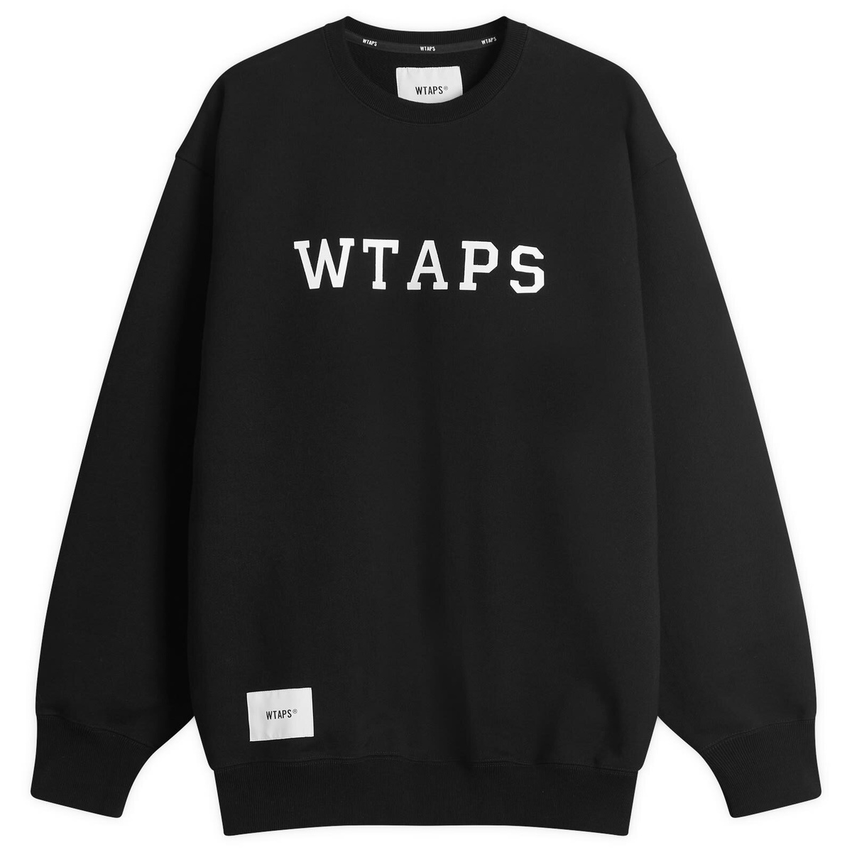 WTAPS Men's 03 Crew Neck Sweatshirt in Black WTAPS