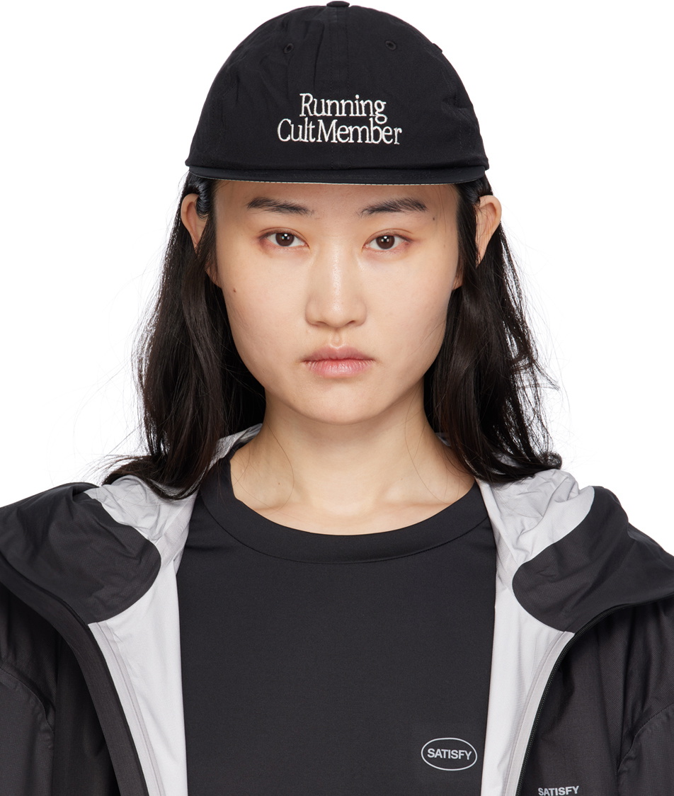 Satisfy Black PeaceShell Running Cap Satisfy