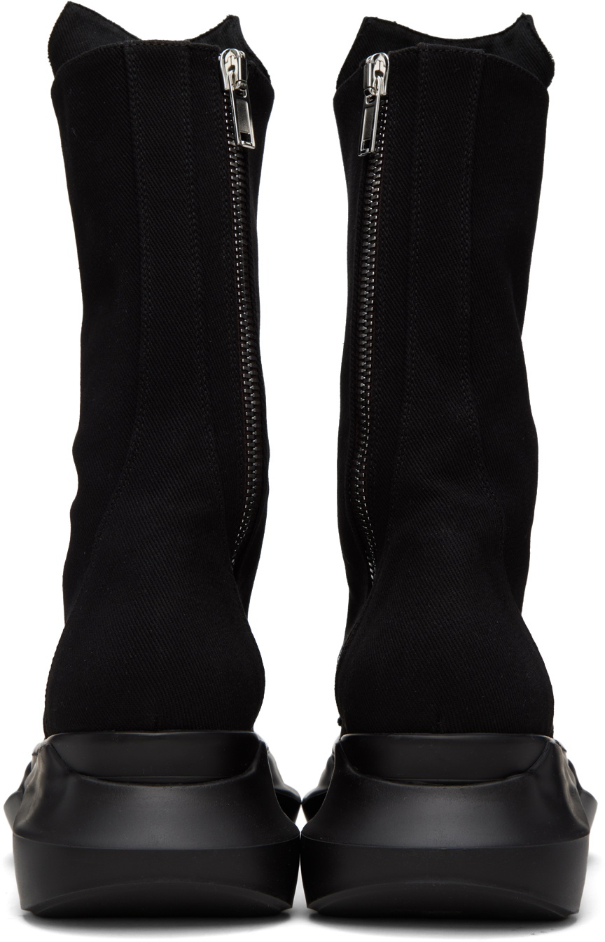Rick Owens DRKSHDW Black Army Abstract Boots Rick Owens Drkshdw