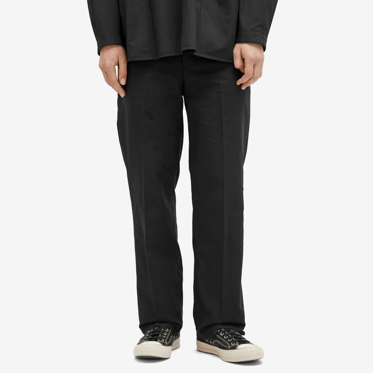 Visvim Men's Field Chino Pants in Black Visvim